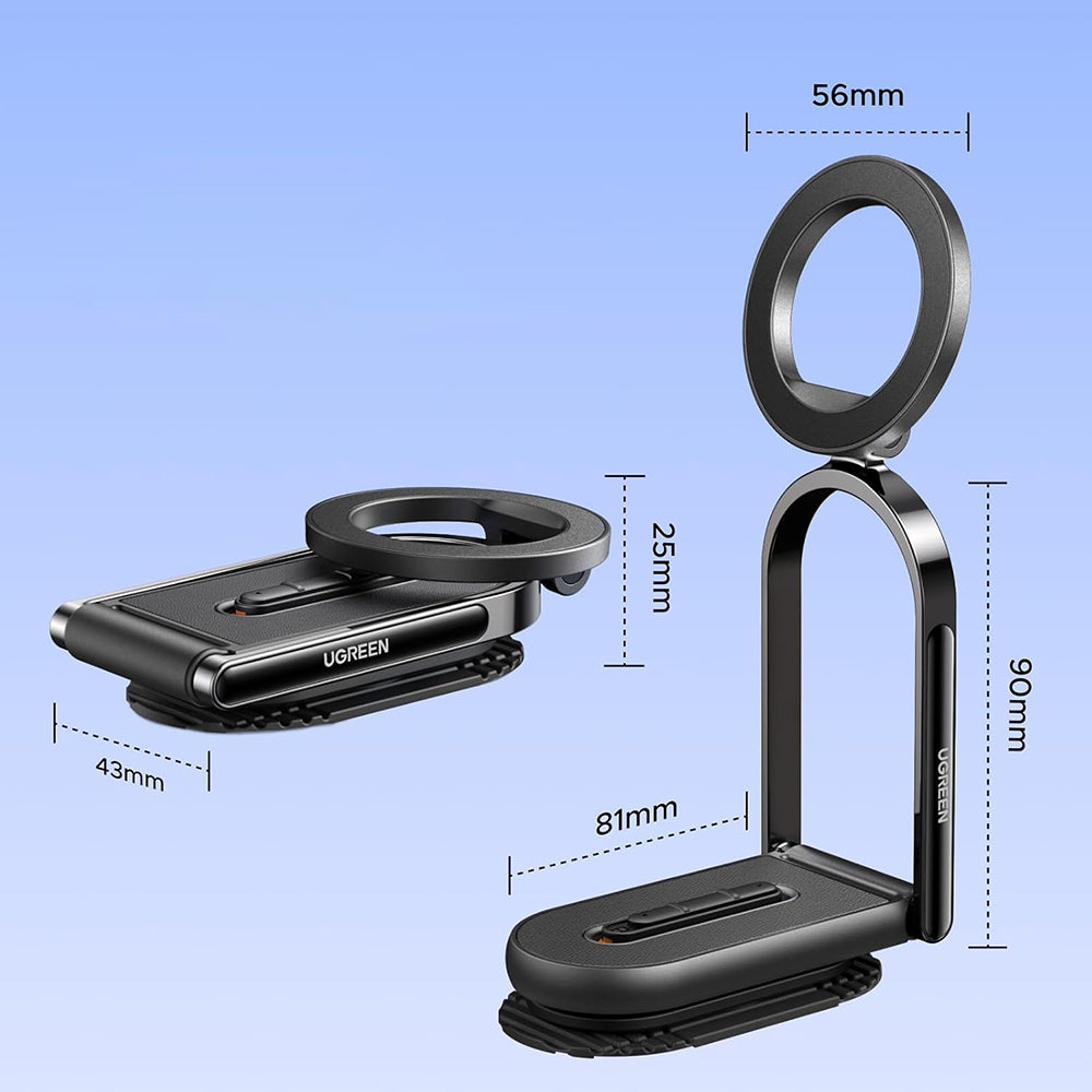 Магнитна стойка за кола UGREEN LP924 (65186), Универсална, Черна