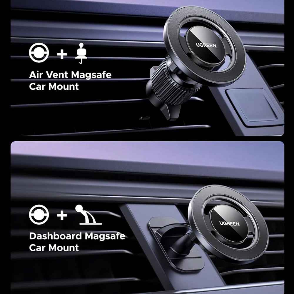 Магнитна стойка за кола UGREEN LP986 (85397), Универсална, Черна