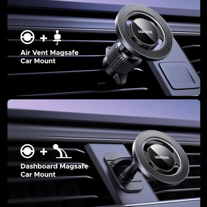 Магнитна стойка за кола UGREEN LP986 (85397), Универсална, Черна