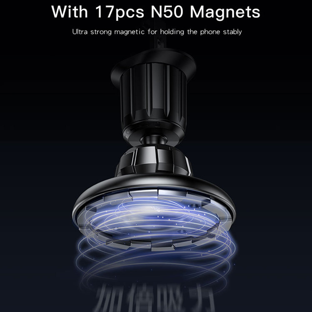 Магнитна стойка за кола Yesido C156, Универсална, Черна