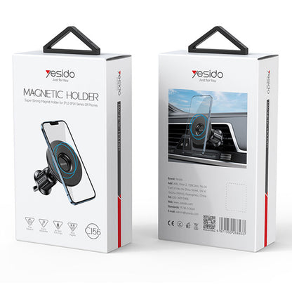Магнитна стойка за кола Yesido C156, Универсална, Черна