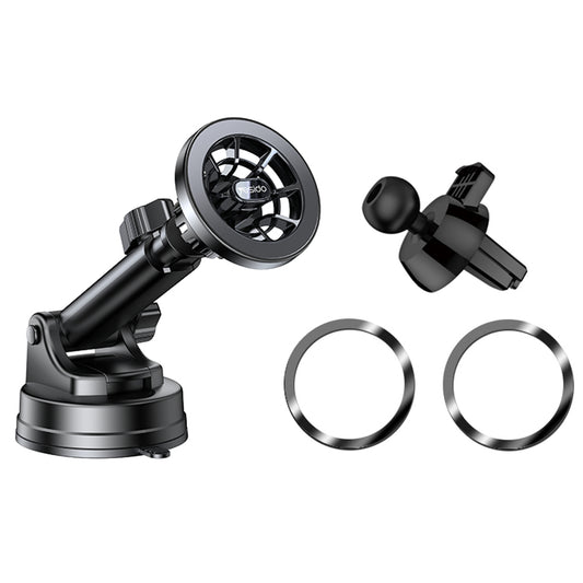 Магнитна стойка за автомобил Yesido C158, Универсална, Черна