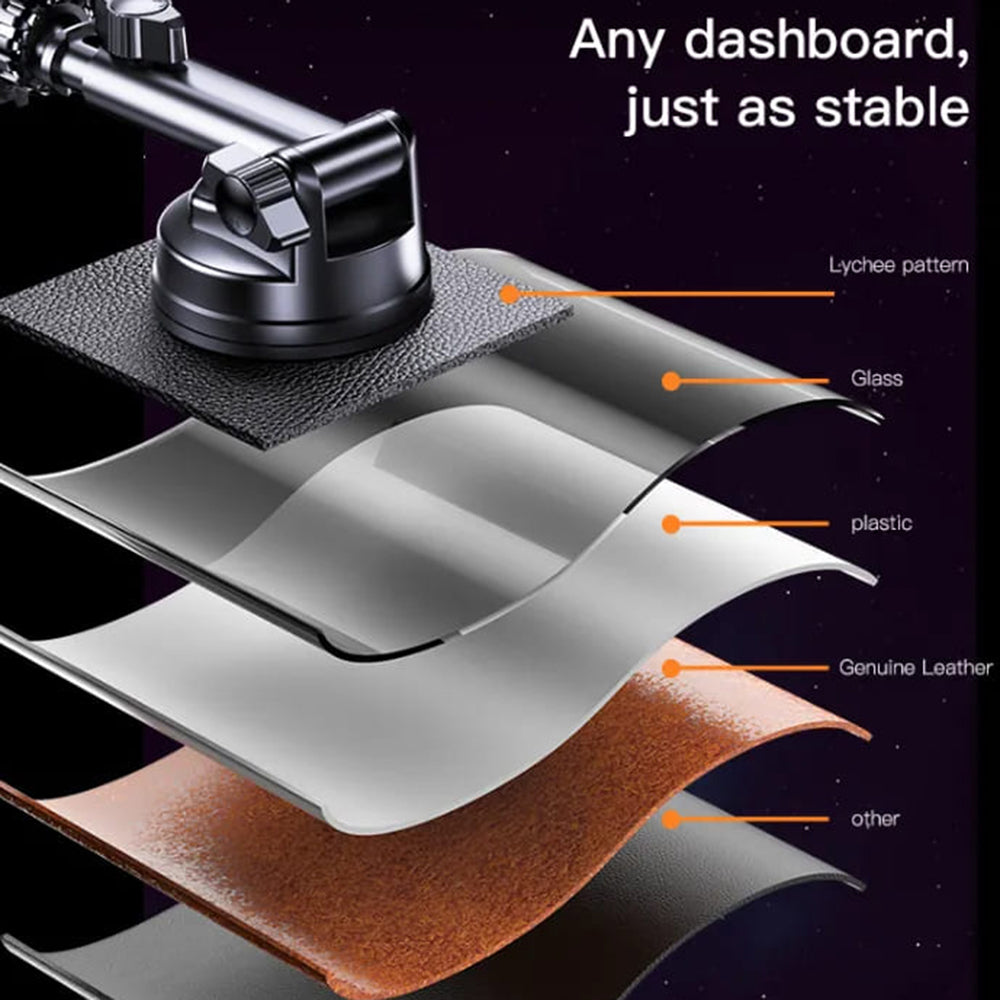 Магнитна стойка за автомобил Yesido C158, Универсална, Черна