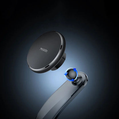 Магнитна стойка за кола Yesido C176, Универсална, Черна