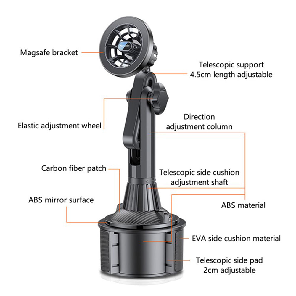 Магнитна стойка за кола Yesido C200, Универсална, Черна