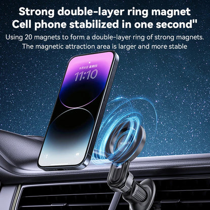 Магнитна стойка за кола Yesido C209, Универсална, Черна