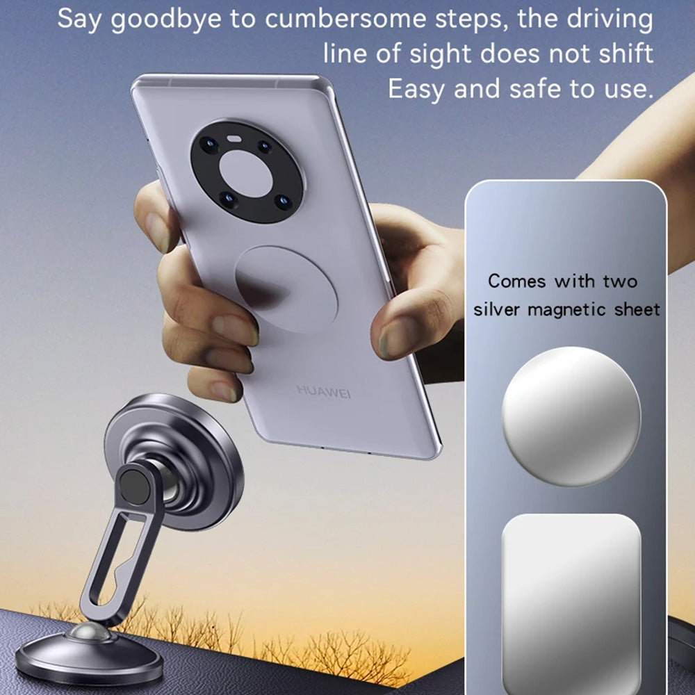 Магнитна стойка за кола Yesido C210, Универсална, Черна