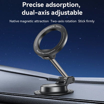 Магнитна стойка за кола Yesido C218, Универсална, Черна