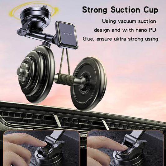 Магнитна стойка за кола Yesido C263, Универсална, Черна