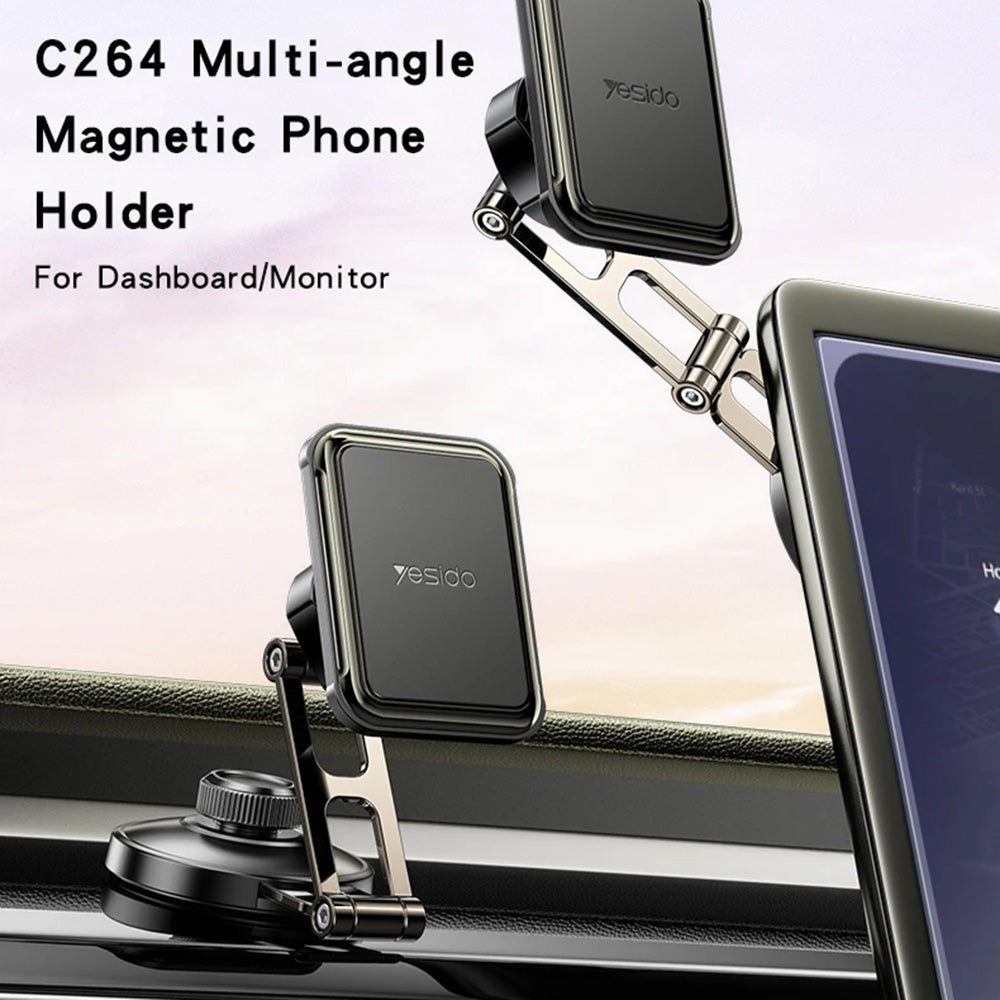 Yesido C264 Magnetic Car Holder, Universal, Black