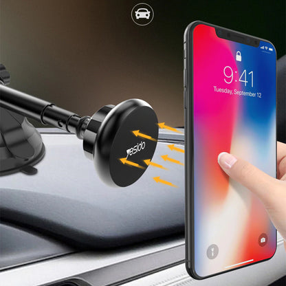 Магнитна стойка за кола Yesido C41, Универсална, Черна