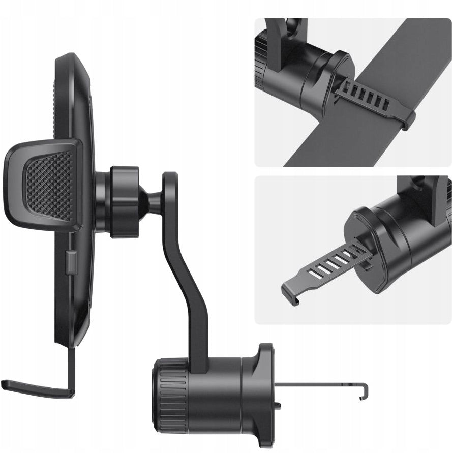 Автомобилен държач Tech-Protect V8 Rotary Vent, Универсален, Черен