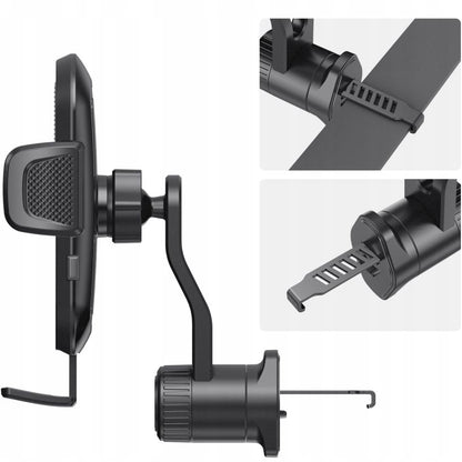 Автомобилен държач Tech-Protect V8 Rotary Vent, Универсален, Черен