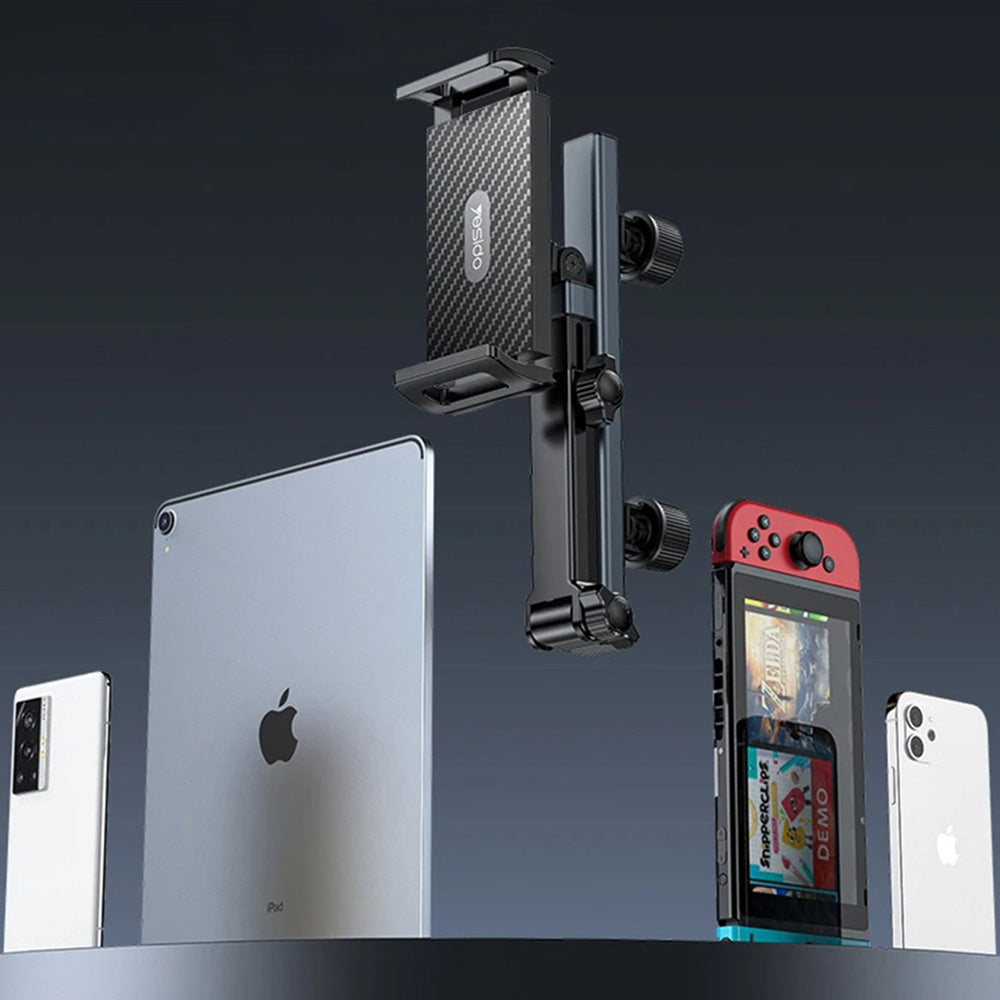 Автомобилен държач за облегалка Yesido C294, 4.7 инча - 13 инча, Черен