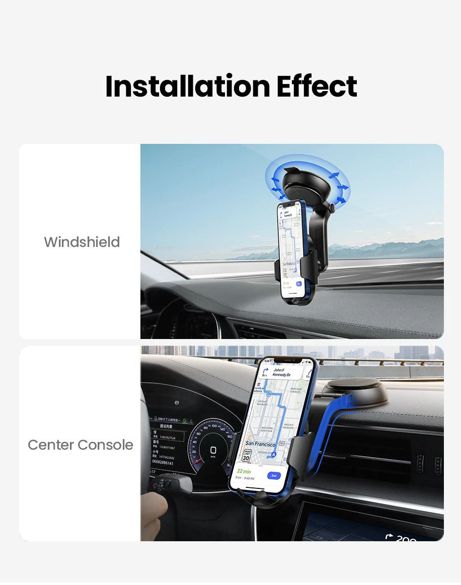 Автомобилен държач UGREEN LP405, Универсален, Черен