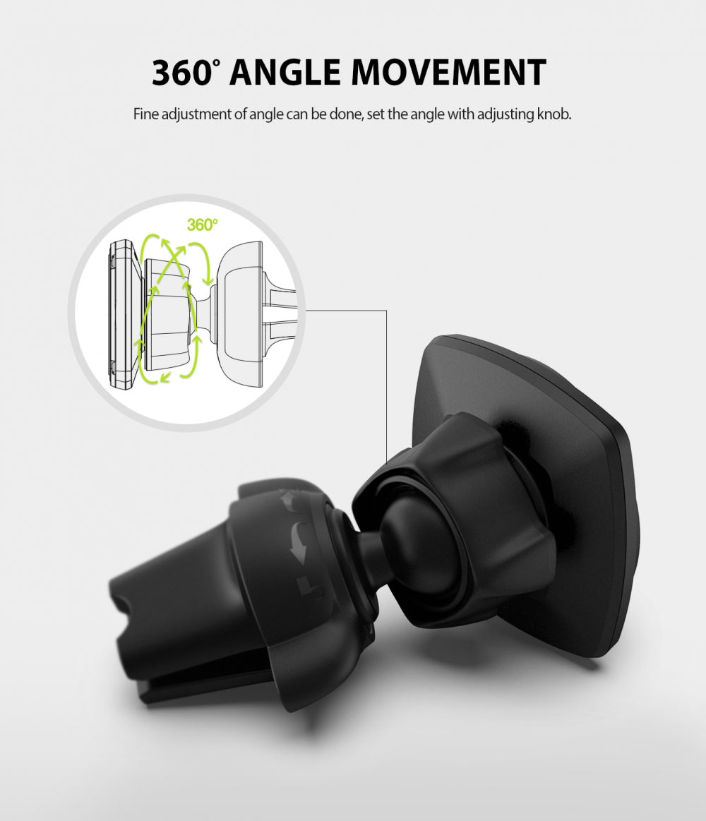 Магнитна автомобилна стойка Ringke Power Clip, универсална, черна