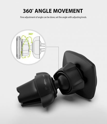 Магнитна автомобилна стойка Ringke Power Clip, универсална, черна