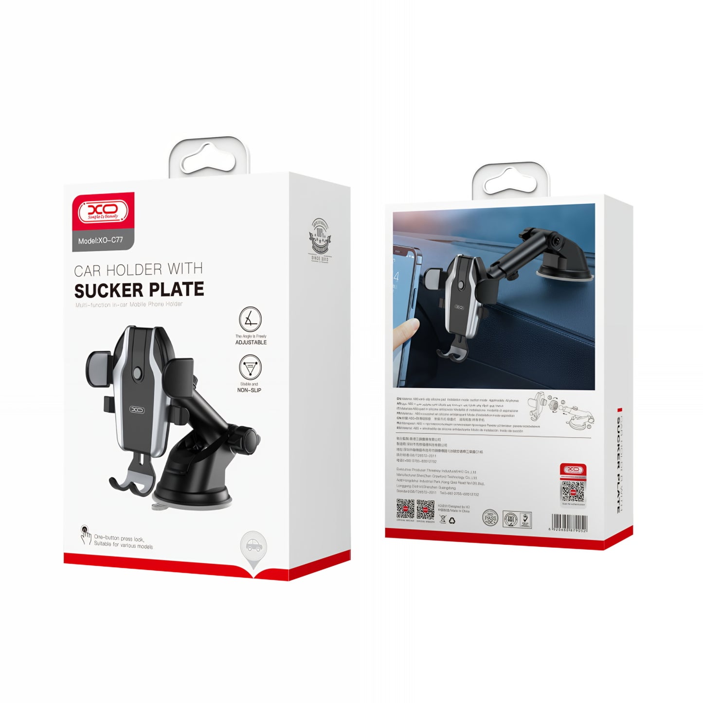 XO Design C77 Universal Car Holder, Black