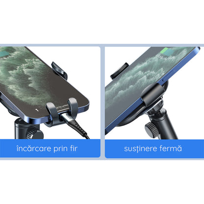 Автомобилна стойка Yesido C120, 4 инча - 6.5 инча, Черна