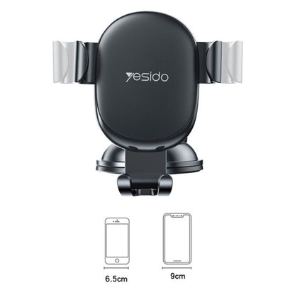 Автомобилна стойка Yesido C120, 4 инча - 6.5 инча, Черна