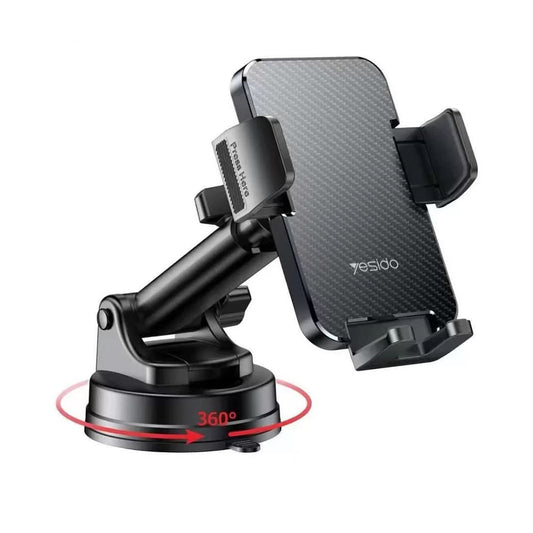 Автомобилна стойка Yesido C173, 4.7inch - 7.2inch, Черен