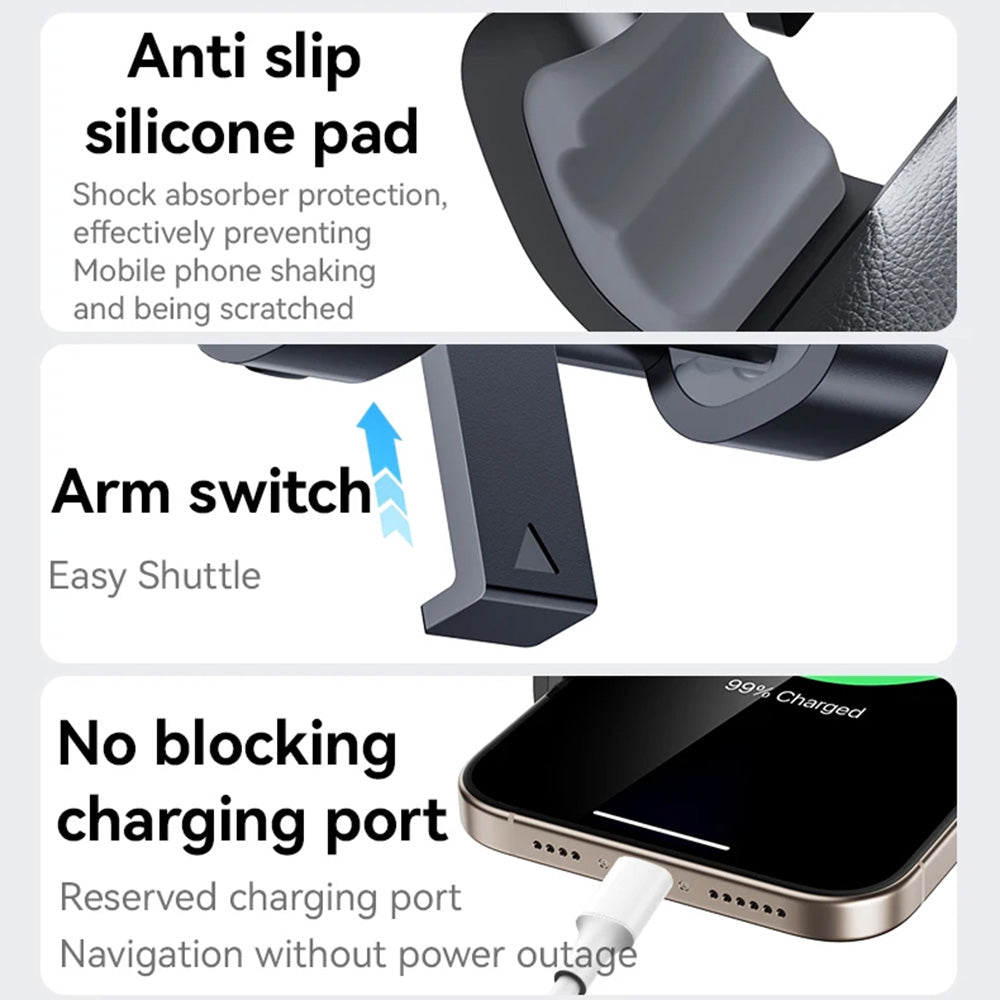 Автомобилна поставка Yesido C240, Универсална, Черна