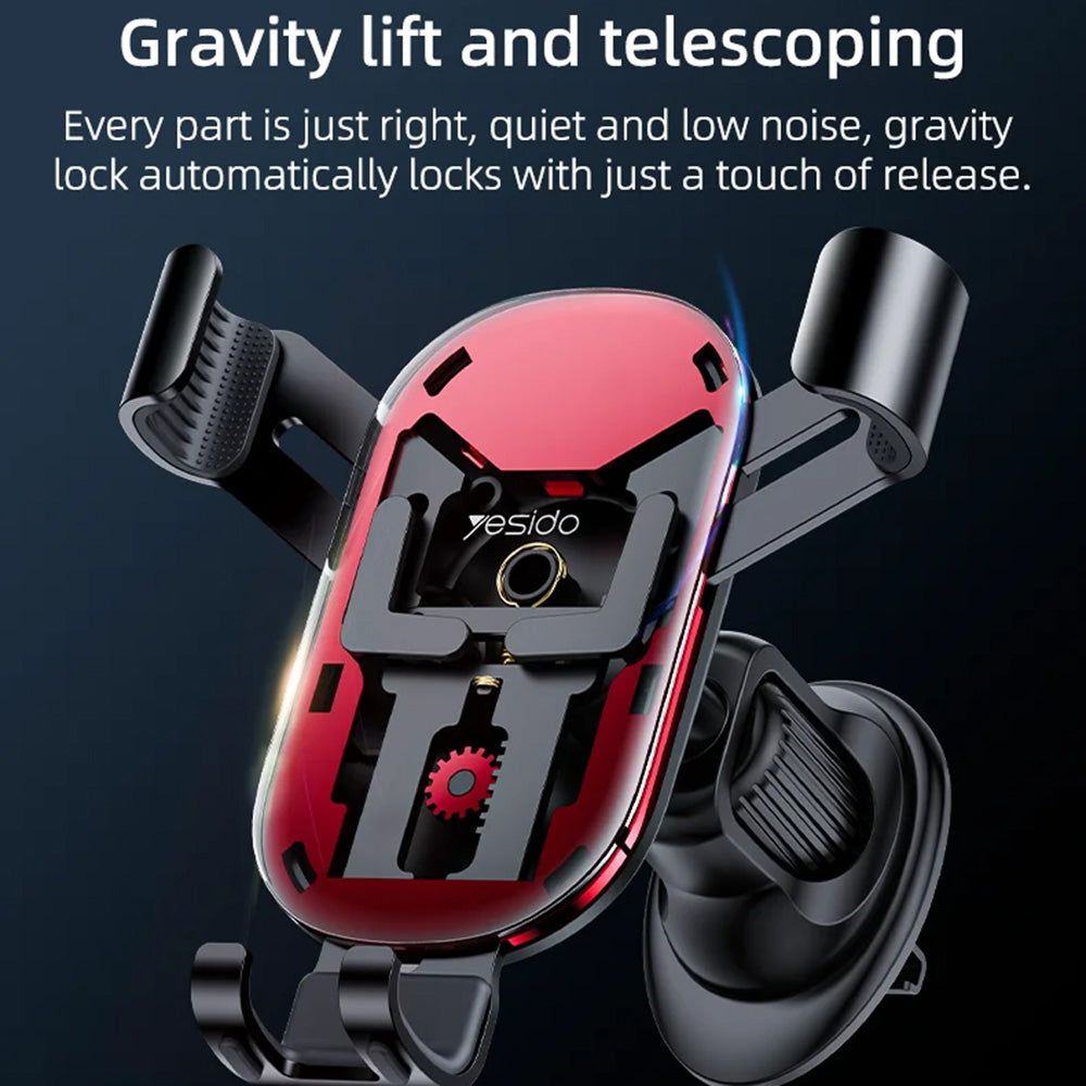 Автомобилен държач Yesido C243, Универсален, Черен