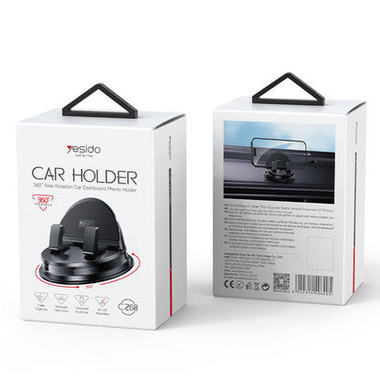 Автомобилен държач Yesido C268, 4inch - 8inch, Черен