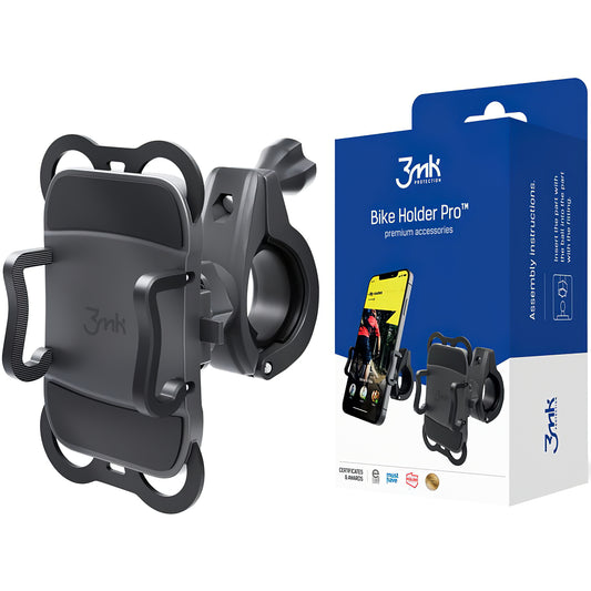Стойка за велосипед 3MK Holder Pro, универсална, черна
