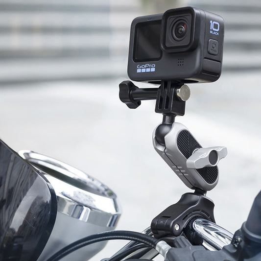 Стойка за велосипед за спортна камера Techsuit JX-008 за GoPro, сива