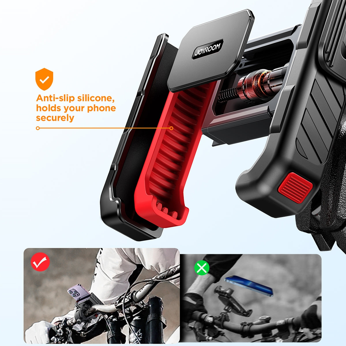 Стойка за велосипед Joyroom JR-ZS266, 4.7inch - 7inch, Черен