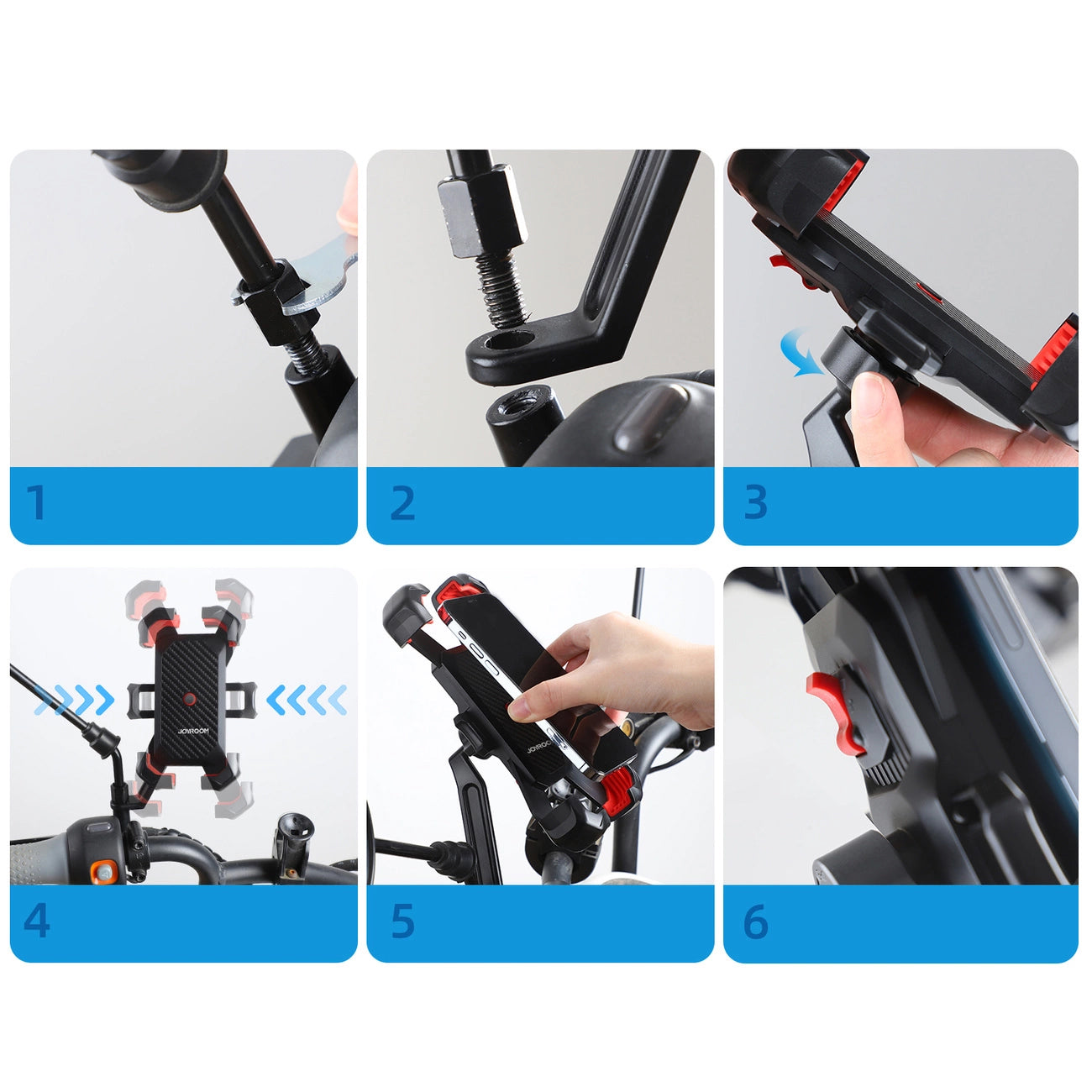 Стойка за велосипед Joyroom JR-ZS288-m, 4.7inch - 7inch, Черен