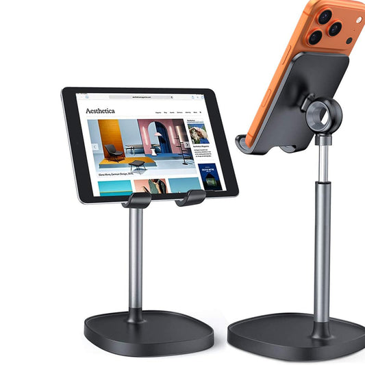 Стойка за бюро Lisen Mechanical за телефон / таблет, 4 инча - 10 инча, черен YL0421030004