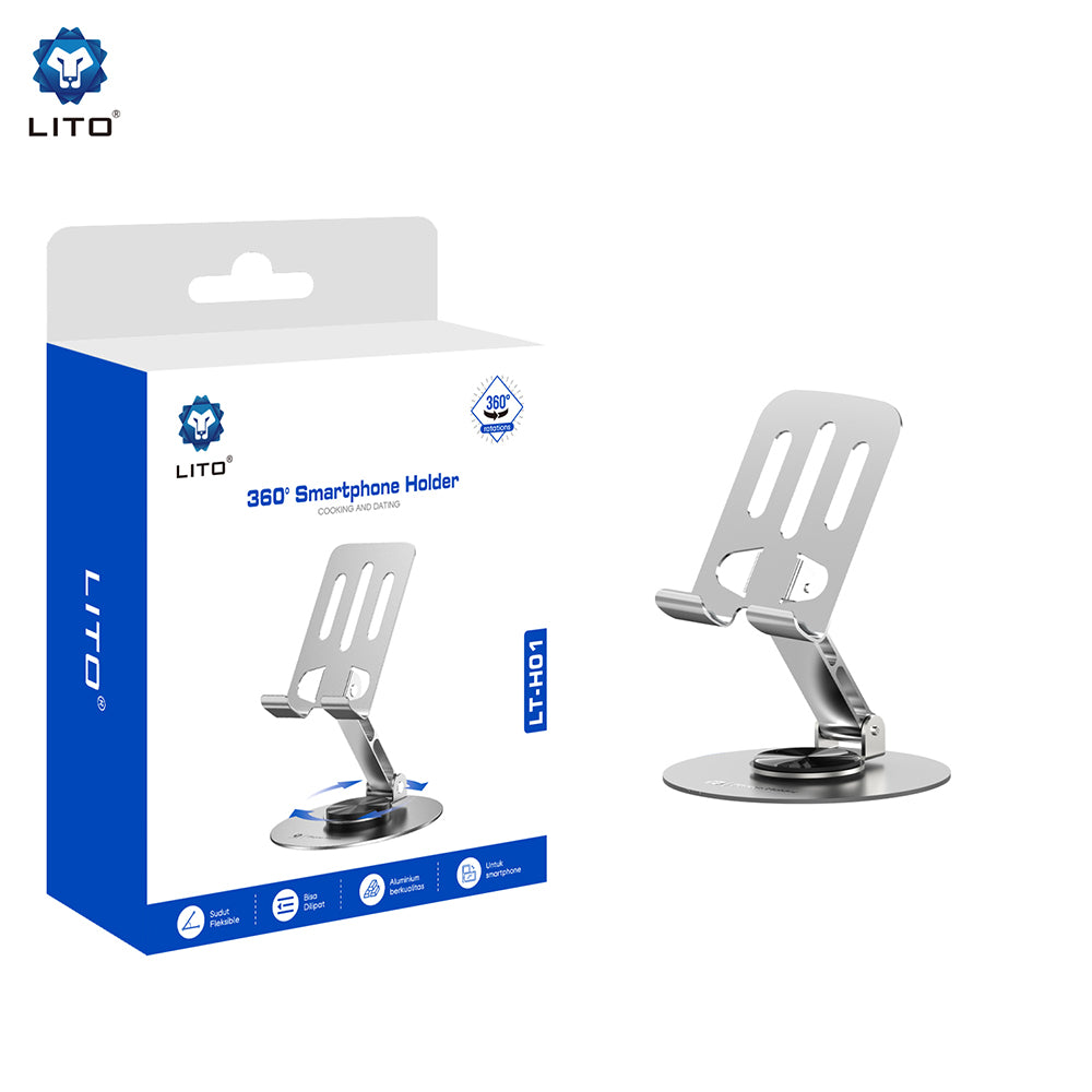 Lito LT-H01 Desk Stand, Universal, Grey