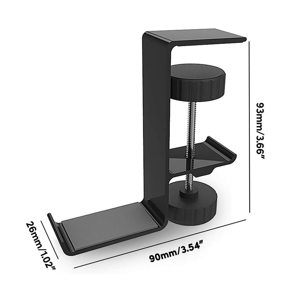 Techsuit DH2 Desk Stand for Headphones / Bag, Black