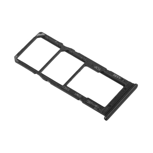 Държач за SIM карта - Samsung Galaxy A12 Nacho A127 / A12 A125, черен, сервизен пакет GH98-46124A