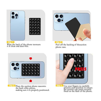 Подложка с вакуумни чашки Techsuit SC-PAD, Сив