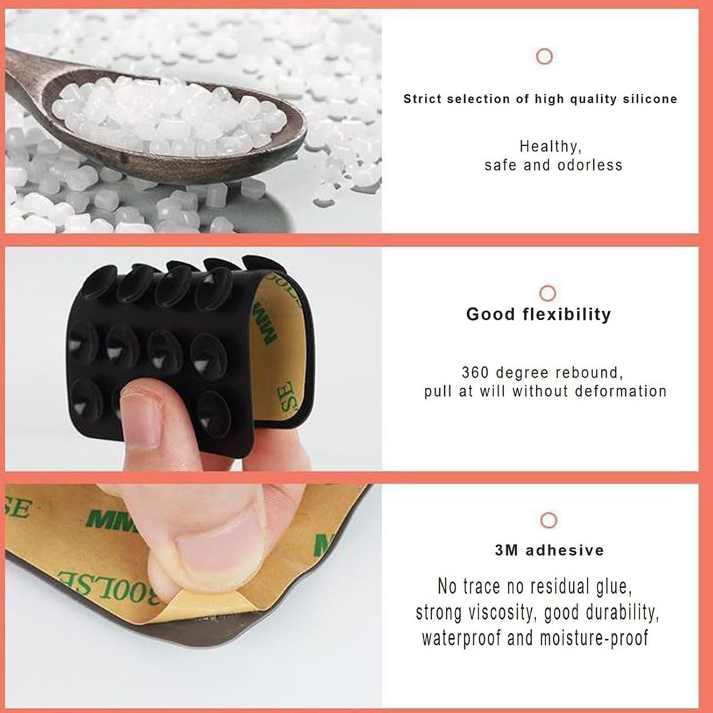 Подложка с вакуумни чашки Techsuit SR-PAD, Червена