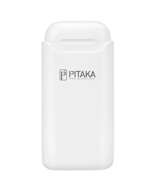 Pitaka Air Pal Essential Безжична външна батерия за Apple Airpods Gen 1 / Gen 2, 1200mAh, 5W, бяла AP1002