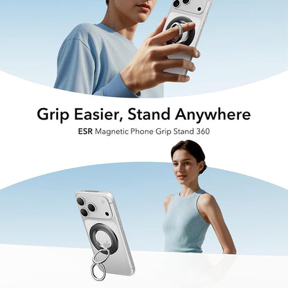 Подложка за пръстен ESR HaloLock, Универсална, Черна