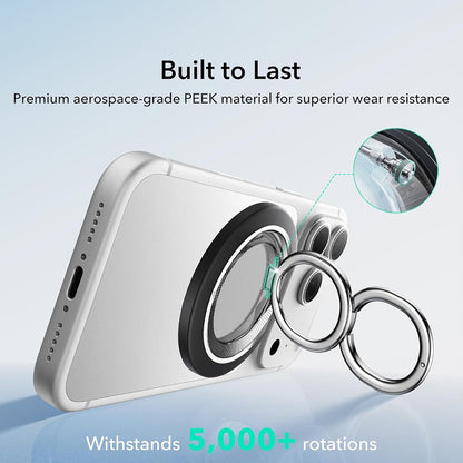 Подложка за пръстен ESR HaloLock, Универсална, Черна