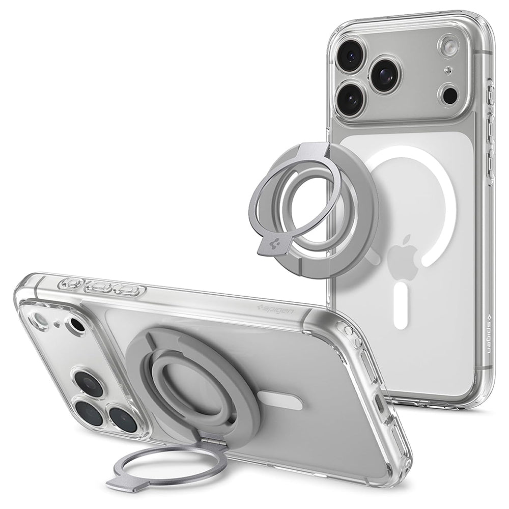 Държач пръстен Spigen Dual Pop Mag S, универсален, сив AMP11736