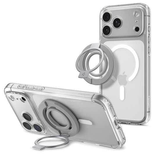 Държач пръстен Spigen Dual Pop Mag S, универсален, сив AMP11736