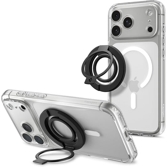 Държач пръстен Spigen Dual Pop Mag S, универсален, черен AMP11735