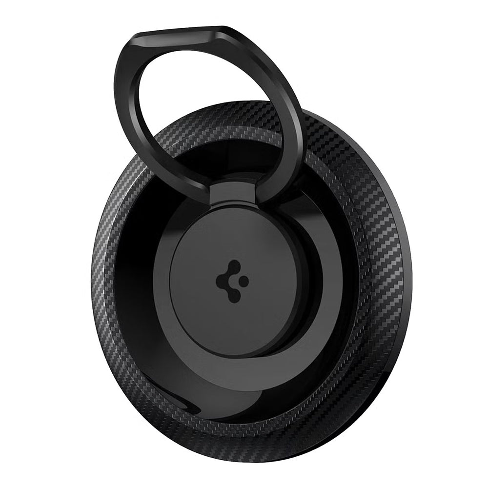 Стойка пръстен Spigen O-Mag OM100 Carbon, универсална, черна AMP05505