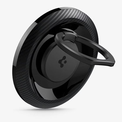 Стойка пръстен Spigen O-Mag OM100 Carbon, универсална, черна AMP05505