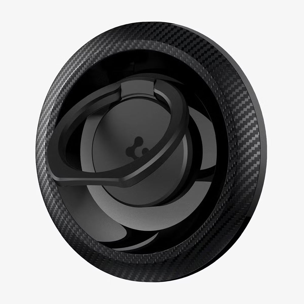 Стойка пръстен Spigen O-Mag OM100 Carbon, универсална, черна AMP05505