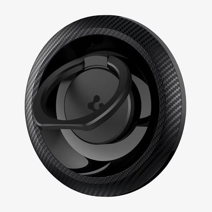 Стойка пръстен Spigen O-Mag OM100 Carbon, универсална, черна AMP05505