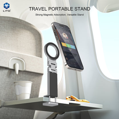 Магнитна стойка Lito LH01, Универсална, Сива