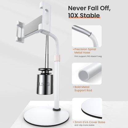 Стойка за бюро Lisen за телефон / таблет, 4.7inch - 12.9inch, Черен YL0420050002